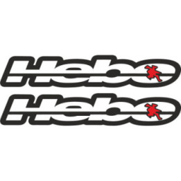 2x Hebo Stickers Decals - DecalsHouse