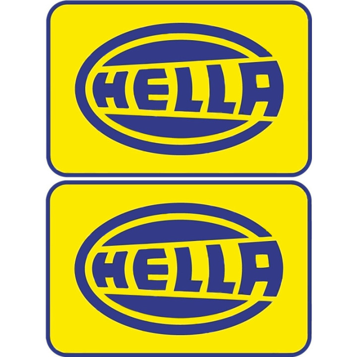 Hella Stickers – Rally Lighting Motorsport Vinyl Decals (2-Pack)