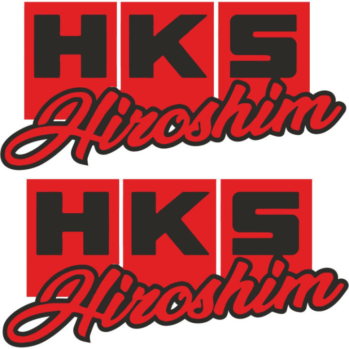 2x Hks Hiroshim Stickers Decals - DecalsHouse