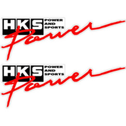 HKS Power Sports Stickers – JDM Turbo Tuning Decals (2-Pack)