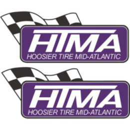 2x Hoosier Racing Tire Mid Atlantic Stickers Decals - DecalsHouse