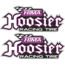 Hoosier Racing Tire Stickers – Track Day Race Car Decals (2-Pack)