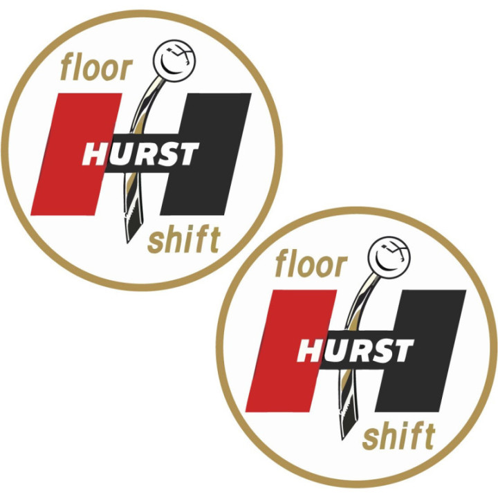 2x Hurst Floor Shift Stickers Decals - DecalsHouse