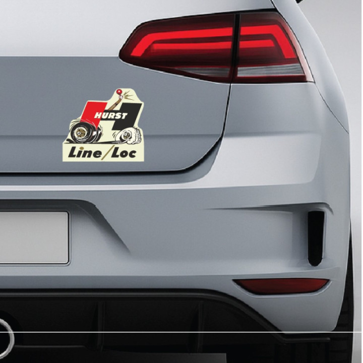 2x Hurst Line Loc Stickers Decals - DecalsHouse