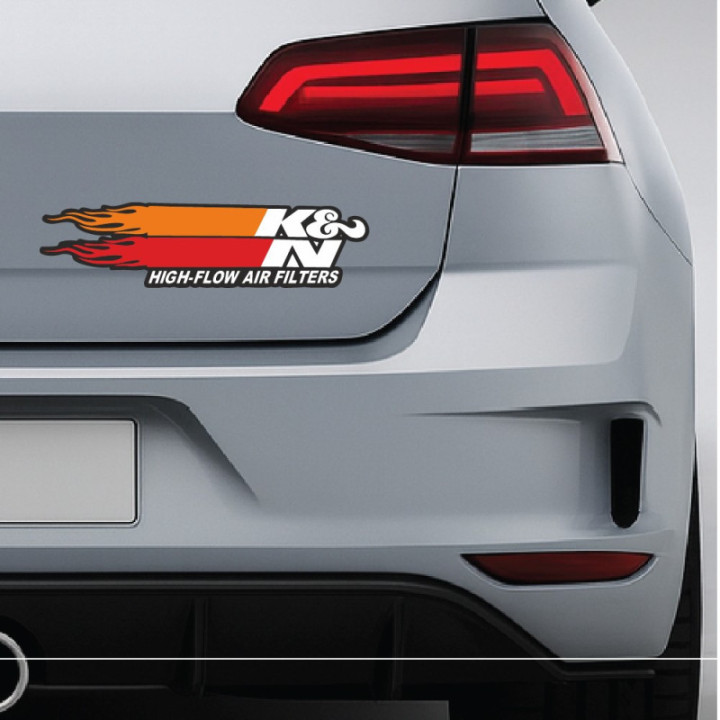 K&N High-Flow Air Filters Stickers – Performance Decals (2-Pack)