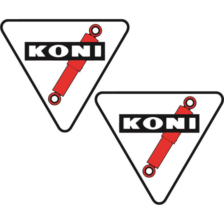 Koni Suspension Stickers – Racing Damper Livery Decals (2-Pack)