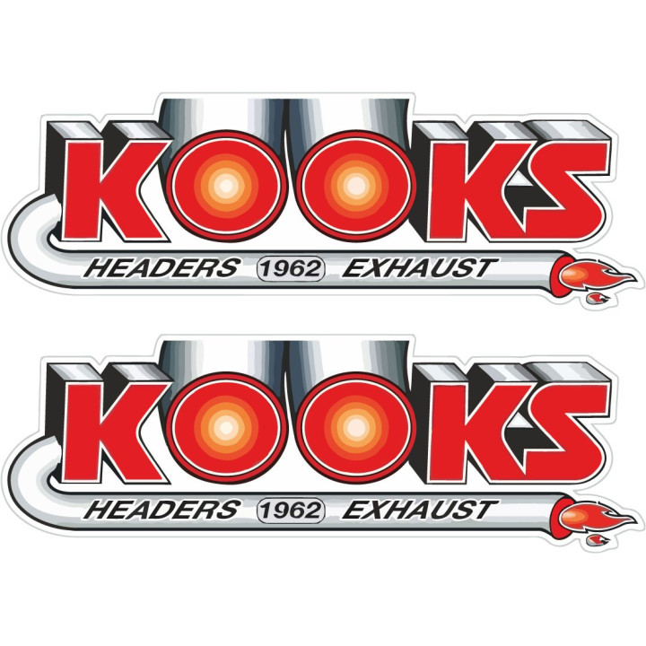 2x Kooks Headers Exhaust Stickers Decals - DecalsHouse