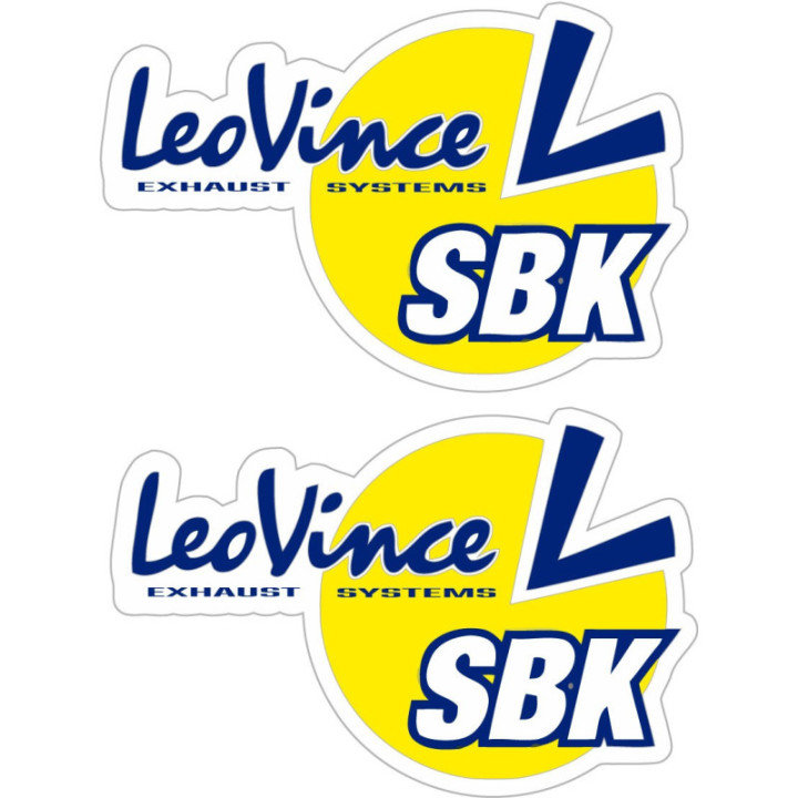 2x Leo Vince Stickers Decals - DecalsHouse