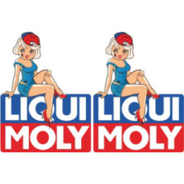 2x Liqui Moly Stickers Decals - DecalsHouse