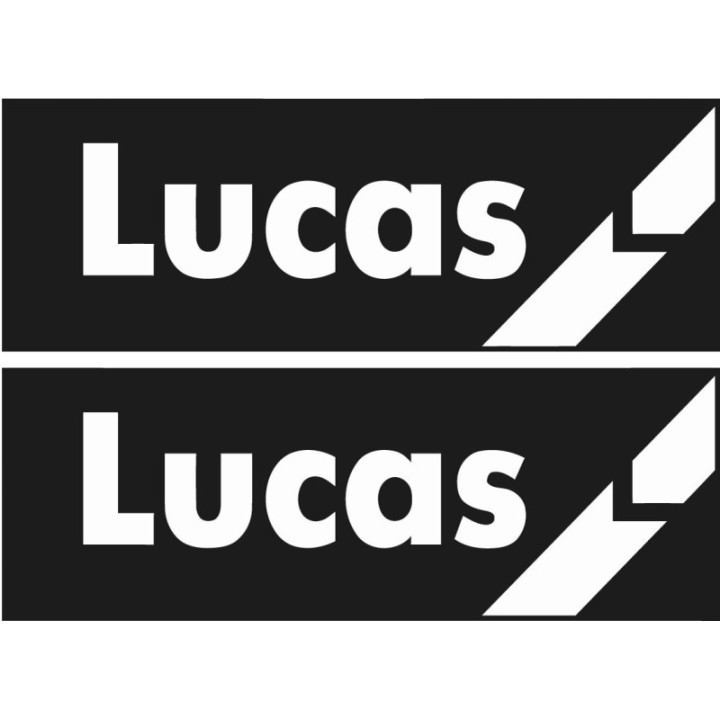 2x Lucas Black Stickers Decals - DecalsHouse