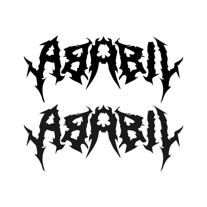 Ababil Stickers – Middle Eastern Metal Decals (2-Pack)