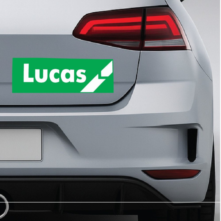Lucas Racing Stickers – Classic British Motorsport Decals (2-Pack)