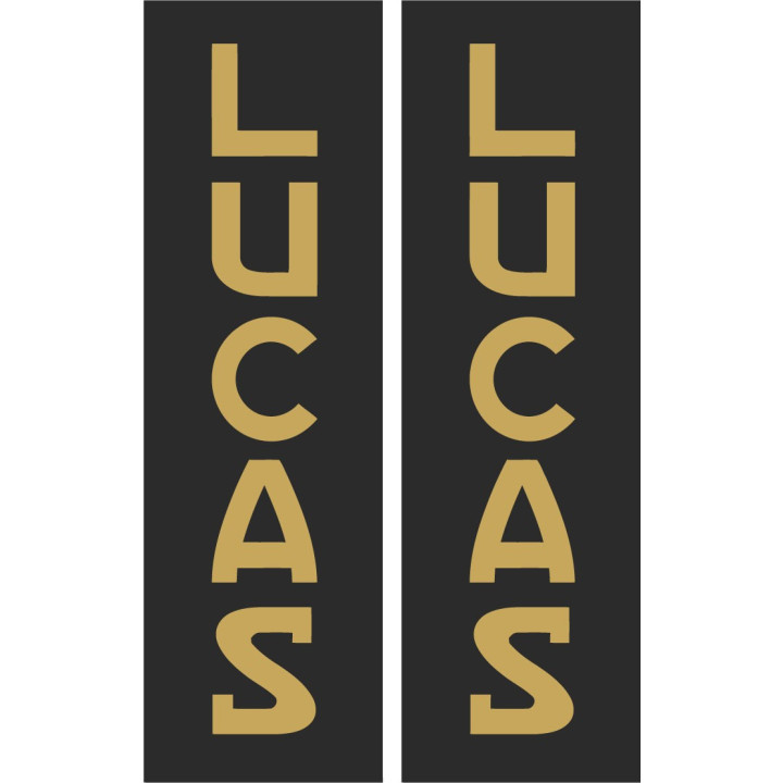 2x Lucas Style 3 Stickers Decals - DecalsHouse