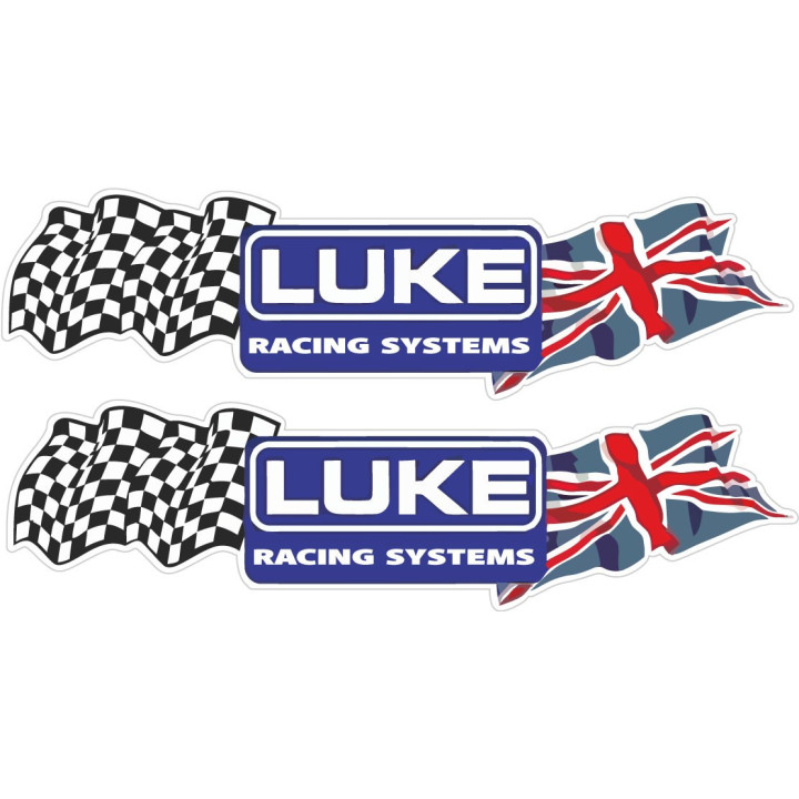 2x Luke Racing Systems Stickers Decals - DecalsHouse