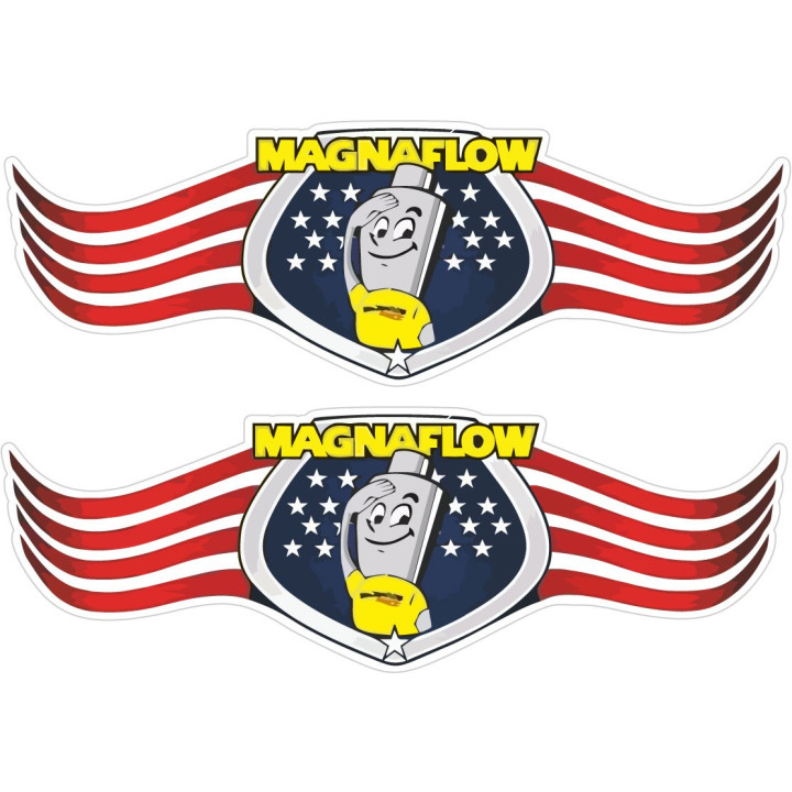 2x Magnaflow Stickers Decals - DecalsHouse