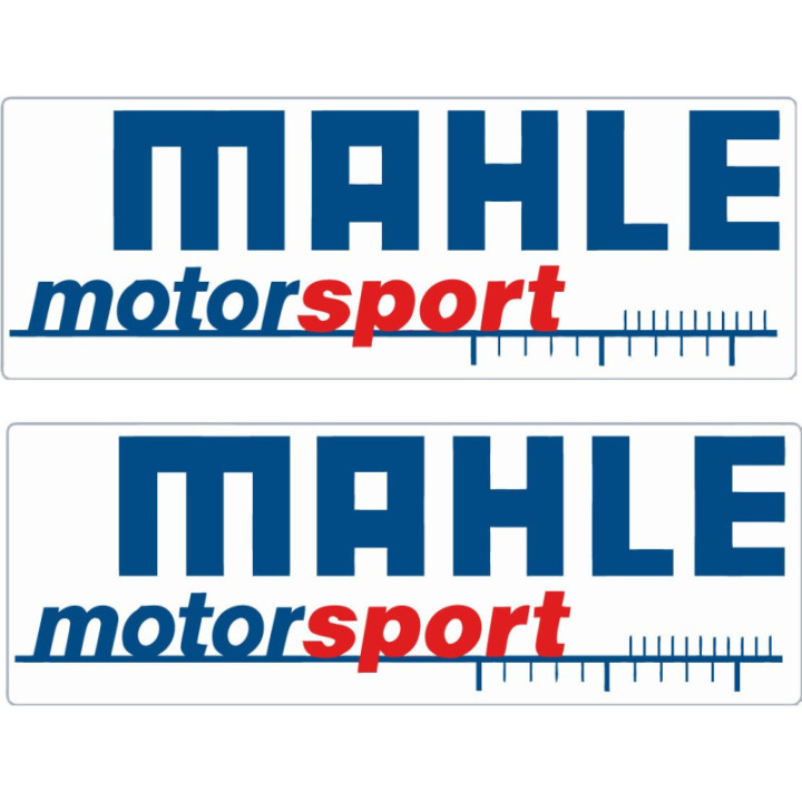 2x Mahle Motorsport Stickers Decals - DecalsHouse