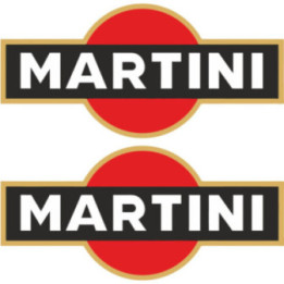 Martini Style 2 Stickers – Motorsport Decals (2-Pack)