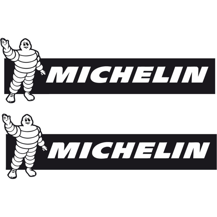Michelin Dark Stickers – MotoGP Le Mans WRC Tyre Decals (2-Pack)