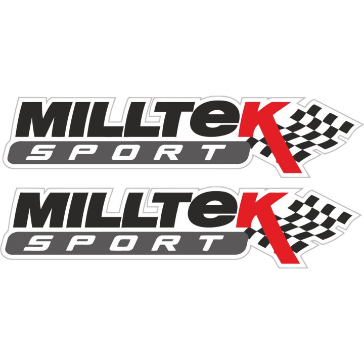 Milltek Sport Stickers – Exhaust Performance Decals (2-Pack)