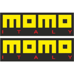 Momo Italy Stickers – Racing Steering Wheel Motorsport Decals (2-Pack)
