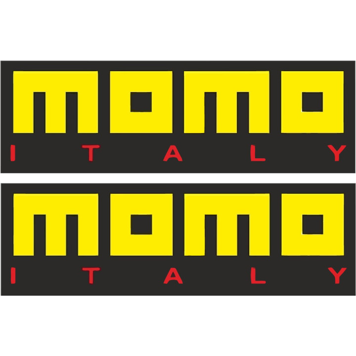 Momo Italy Stickers – Racing Steering Wheel Motorsport Decals (2-Pack)