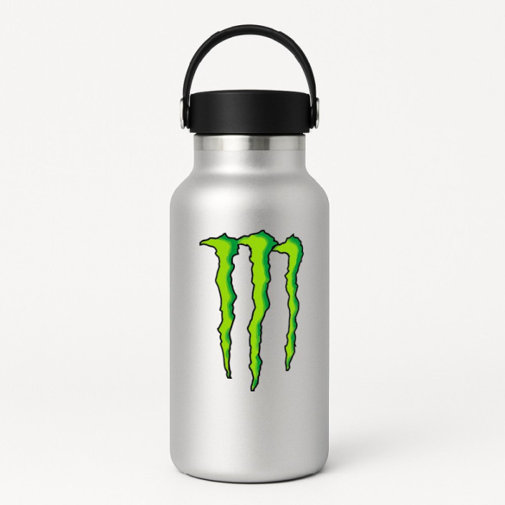 Monster Energy Style 3 Stickers (2×) – Vinyl Decals 5 cm–20 cm