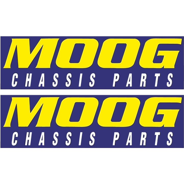 2x Moog Chasis Parts Stickers Decals - DecalsHouse