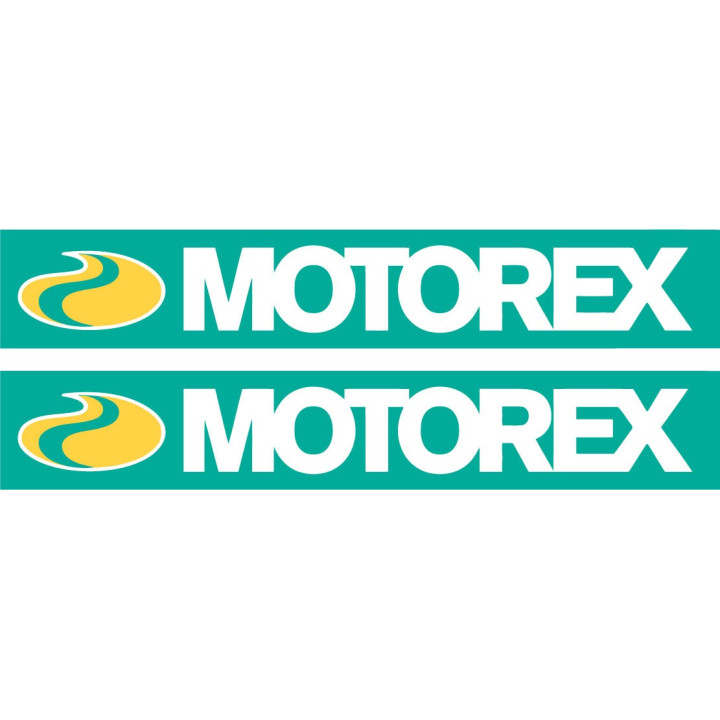 Motorex Oil Stickers – KTM Racing Sponsor Decals (2-Pack)