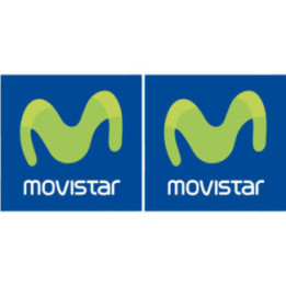 2x Movistar Style 2 Stickers Decals - DecalsHouse