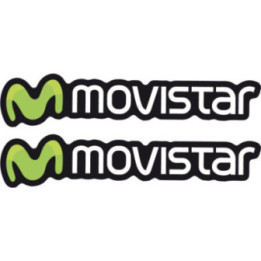 2x Movistar Style 3 Stickers Decals - DecalsHouse