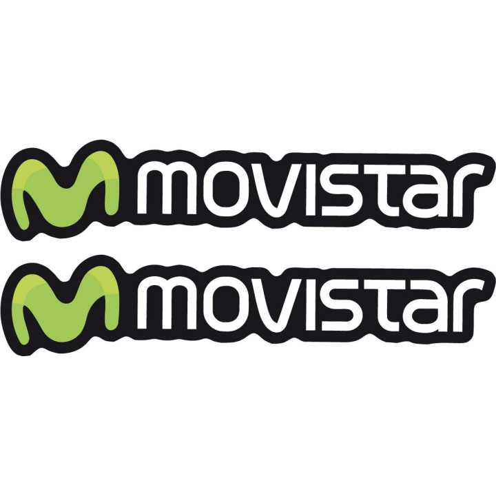 2x Movistar Style 3 Stickers Decals - DecalsHouse