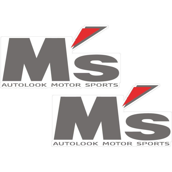 2x Ms Autolook Motor Company Stickers Decals - DecalsHouse