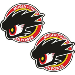2x Mugen Power Style 3 Stickers Decals - DecalsHouse