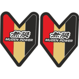 2x Mugen Power Style 4 Stickers Decals - DecalsHouse