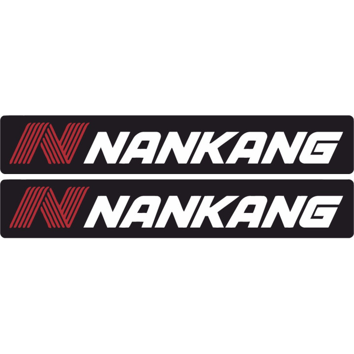 Nankang Stickers Style 2 - Tyre Brand Racing Decals (2-Pack)