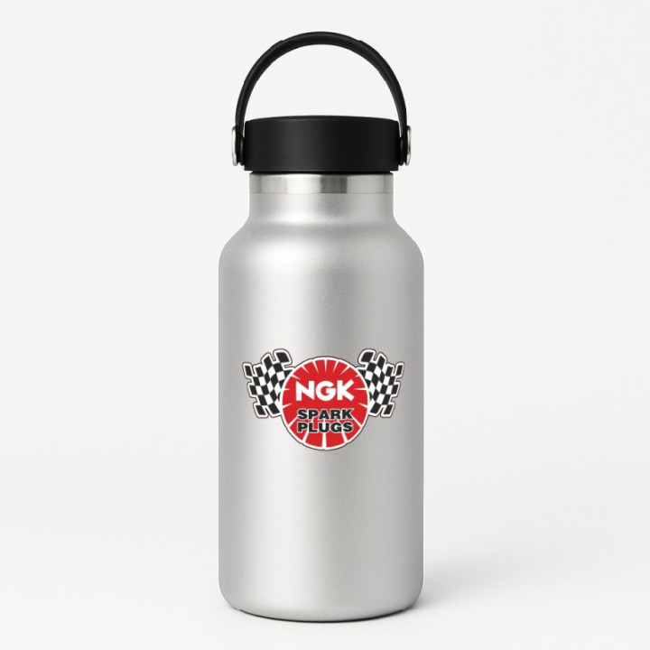 2x Ngk Spark Plugs Stickers Decals - DecalsHouse