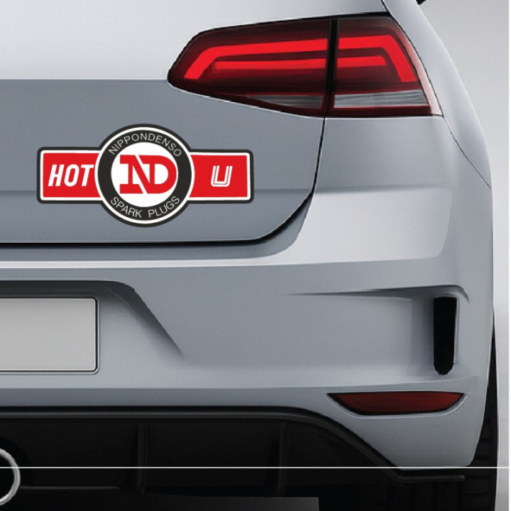 2x Nippondenso Spark Plugs Stickers Decals - DecalsHouse