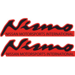 2x Nismo Nissan Motorsport International Style 2 Stickers Decals - DecalsHouse