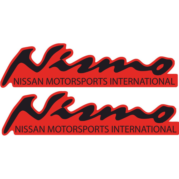 2x Nismo Nissan Motorsport International Style 2 Stickers Decals - DecalsHouse