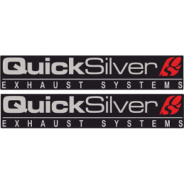 2x Quick Silver Exhaust Systems Stickers Decals - DecalsHouse