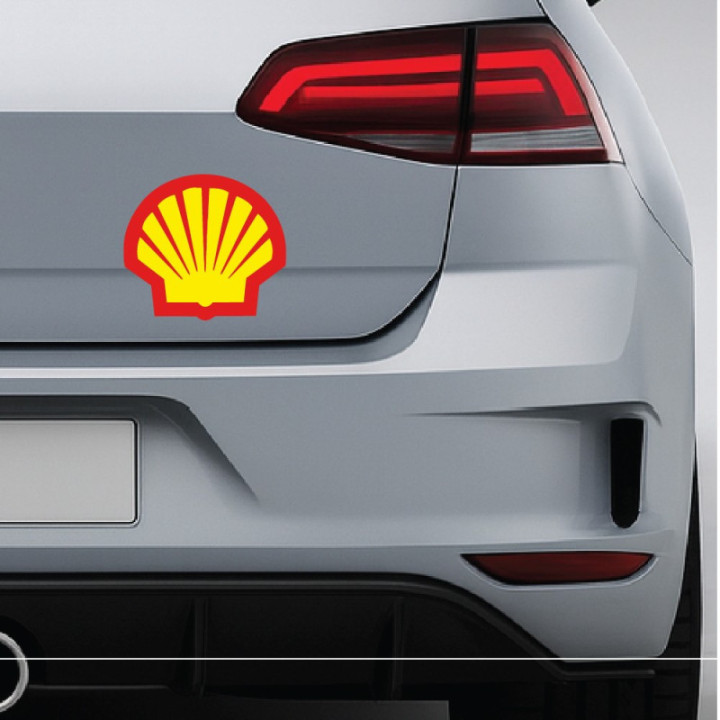 Shell Stickers – Ferrari F1 Motorsport Sponsor Decals (2-Pack)