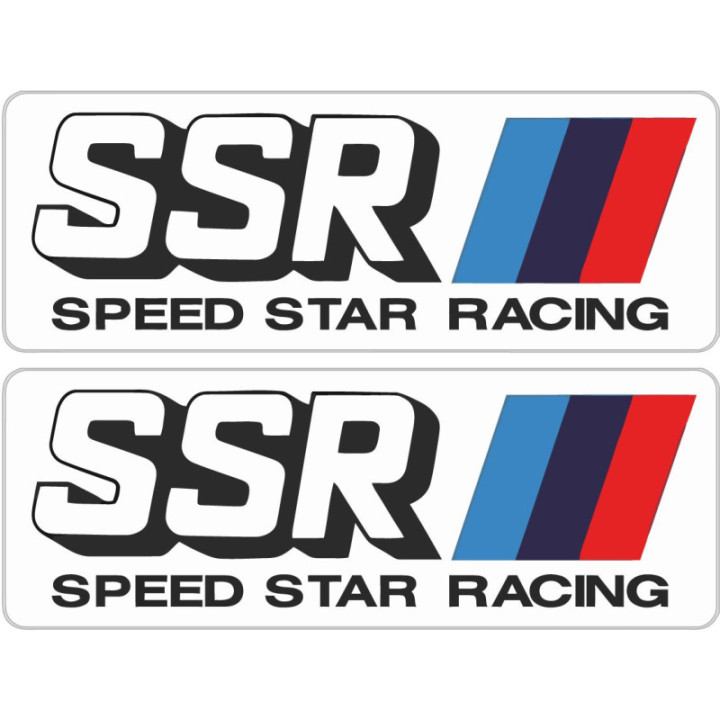 SSR Speed Star Racing Stickers – JDM Drift Wheel Decals (2-Pack)