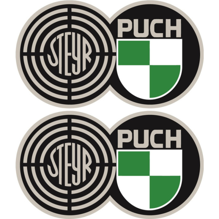 Steyr Puch Stickers – Haflinger Pinzgauer Historic Rally Decals (2-Pack)