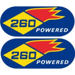2x Sunoco 260 Powered Stickers Decals - DecalsHouse