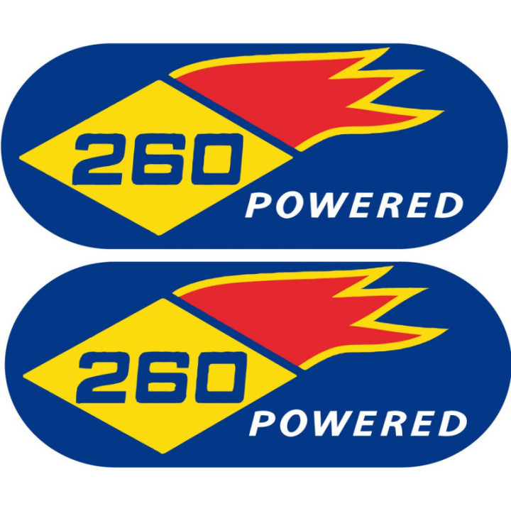 2x Sunoco 260 Powered Stickers Decals - DecalsHouse