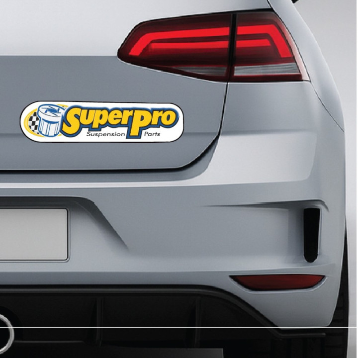 Super Pro Stickers – Motorsport Suspension Sponsor Decals (2-Pack)
