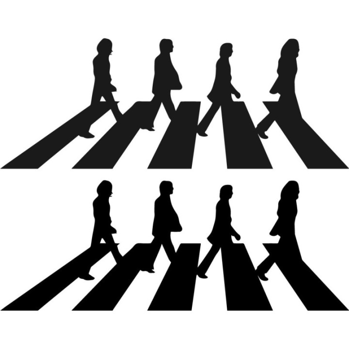 Beatles Abbey Road Stickers – Crossing Decals (2-Pack)