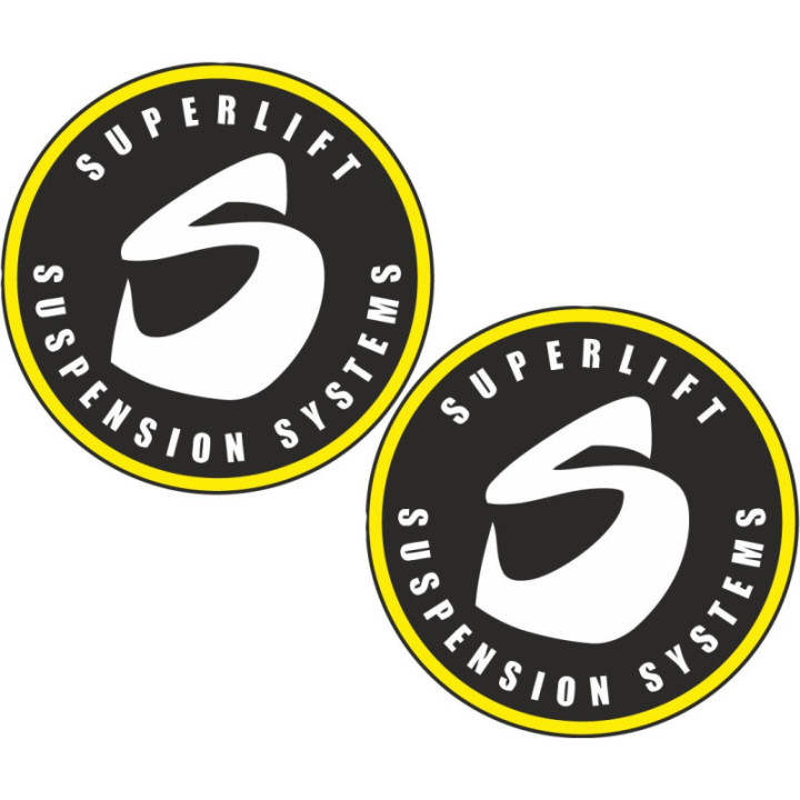 2x Superlift Suspension Systems Style 2 Stickers Decals - DecalsHouse