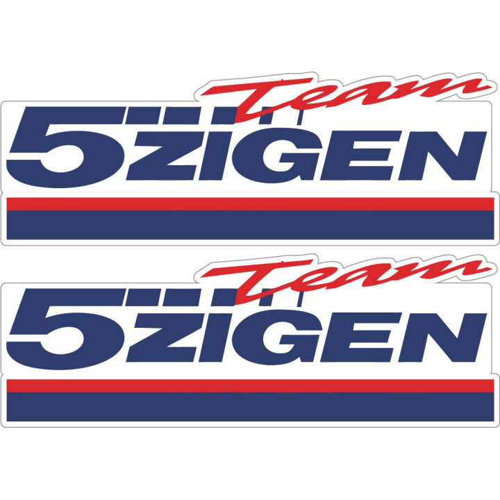 2x Team 5 Zigen Stickers Decals - DecalsHouse