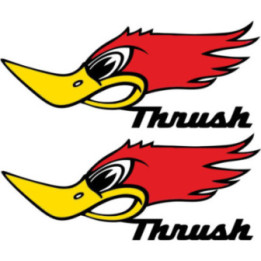 2x Thrush Stickers Decals - DecalsHouse